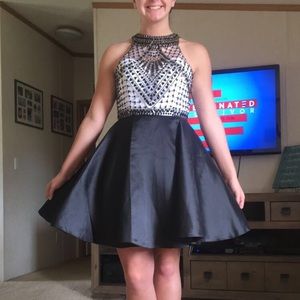 Short Black Homecoming Dress
